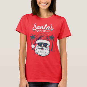 Santa's Outta Office, Christmas Humor T-Shirt