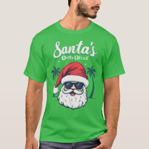 Santa's Outta Office, Christmas Humor T-Shirt