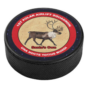 Santa's Own - 1st Polar Airlift Squadron Hockey Puck