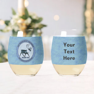 Santa's Own - 1st Polar Airlift Squadron Stemless Wine Glass