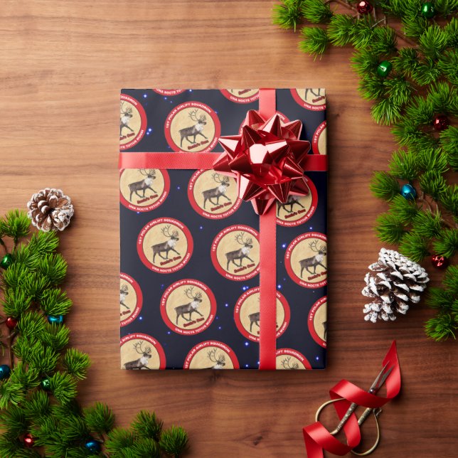Santa's Own - 1st Polar Airlift Squadron Wrapping Paper (Holiday Gift)