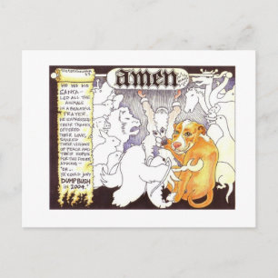 Santa's Prayer Holiday Postcard