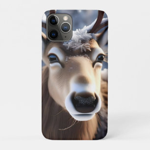 Santas Pretty Close Up Reindeer, Case-Mate iPhone Case