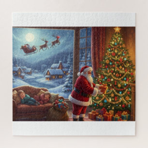 Santa's Quiet Visit: A Winter Wish Jigsaw Puzzle