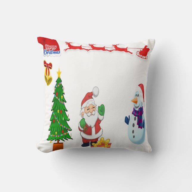 Santa's reindeer car cushion (Front)