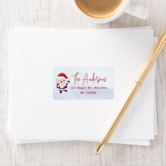 Santa's Return Address Label (Insitu)