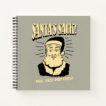 Santa's Sack: Yes, Size Matters Notebook<br><div class="desc">Welcome to RetroSpoofs. It's the ultimate collection of classic,  retro-style t-shirts that pokes fun at beer,  men,  women,  poker,  jobs and all the other bad things that make us feel so good!</div>