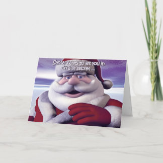 Santa's Secret Holiday Card