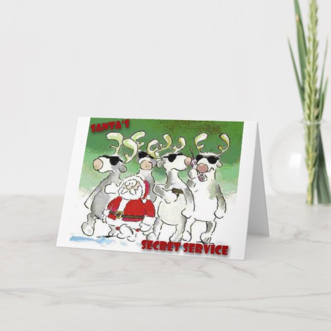 Santa's Secret Service Holiday Card (Front)