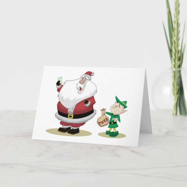 Santa's Short List Holiday Card (Front)