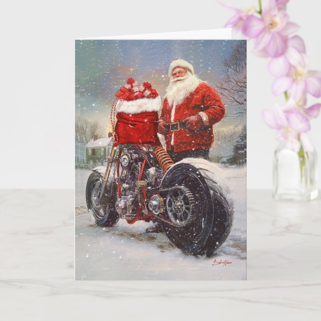 Santas Sleigh 2.0 Standing Room Only Card (Orchid)