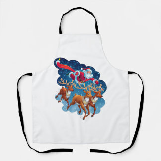Santa's Sleigh Adventure Apron