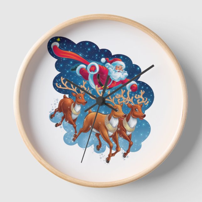 Santa's Sleigh Adventure Clock (Front)