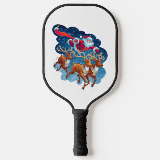 Santa's Sleigh Adventure Pickleball Paddle