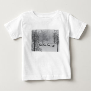 Santa's Sleigh in a Winter Wonderland Baby T-Shirt