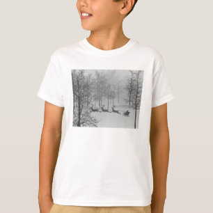 Santa's Sleigh in a Winter Wonderland T-Shirt