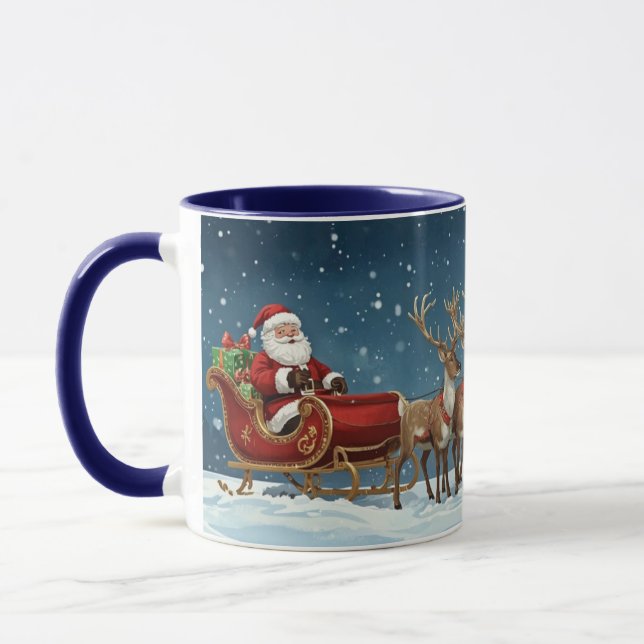 Santa's Sleigh Mug (Left)