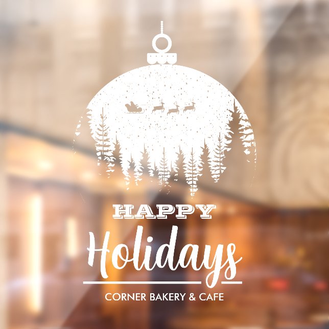 Santa's Sleigh Ornament Happy Holidays (Sheet 2)