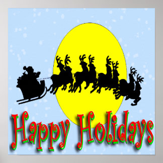 Santa's Sleigh Poster