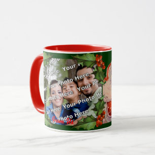 Santas Sleigh Ride Christmas Photo Mug