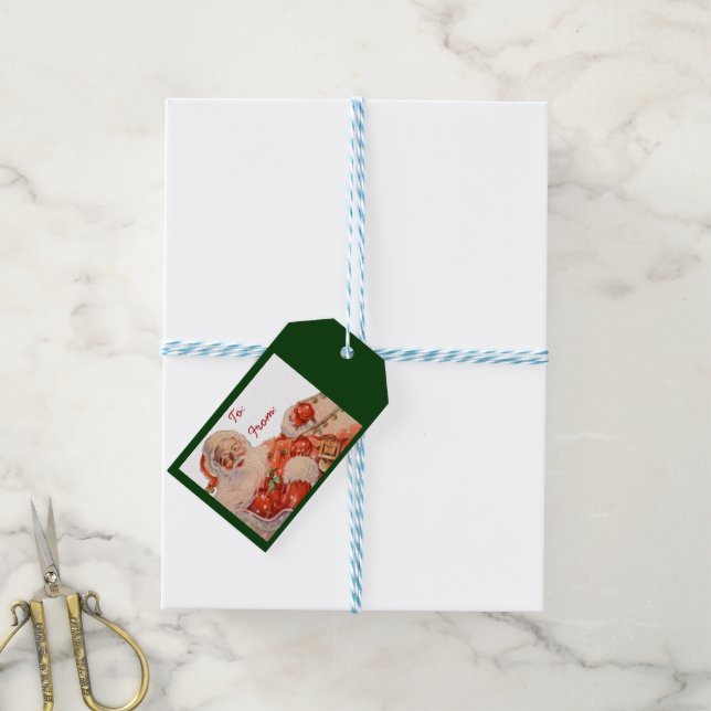 Santas Sleigh Ride Gift Tags (With Twine)