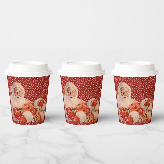Santas Sleigh Ride Paper Cups (Multi)