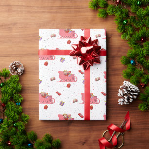 Santa's Sleigh Wrapping Paper