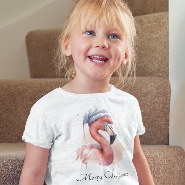 Santa's Snowbird Flamingo, custom T-Shirt (Creator Uploaded)