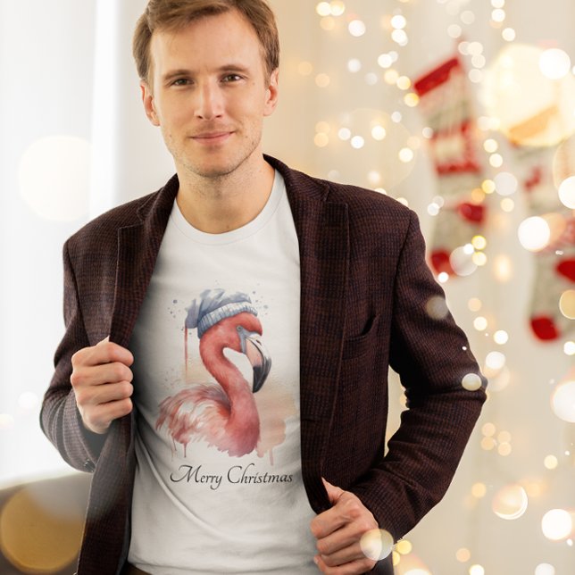 Santa's Snowbird Flamingo, custom T-Shirt (Creator Uploaded)