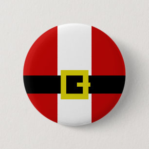 Santa's Suit 6 Cm Round Badge