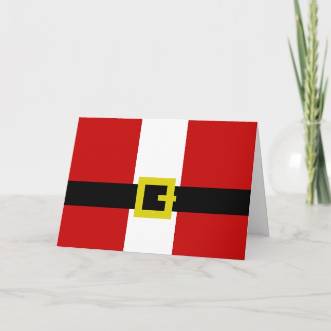 Santa's Suit Holiday Card (Front)