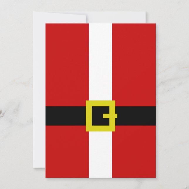 Santa's Suit Invitation (Front)
