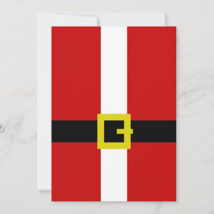 Santa's Suit Invitation