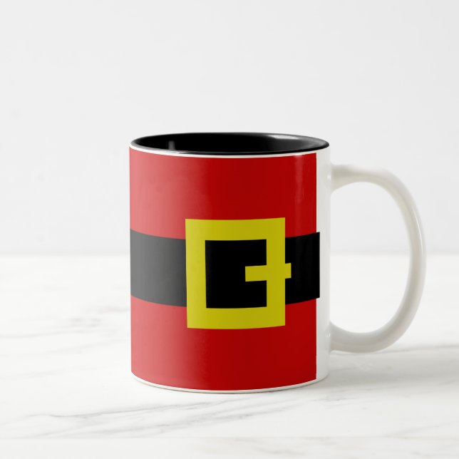 Santa's Suit Two-Tone Coffee Mug (Right)