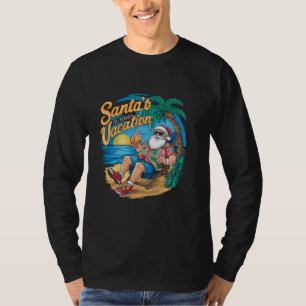 Santa's Summer Vacation Christmas in July T-Shirt
