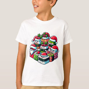 Santa's Sushi Delight - Festive Christmas Art T-Shirt