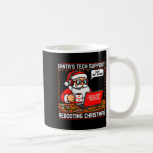 Santa's Tech Suprt_ Rebooting Christmas Funny Coffee Mug