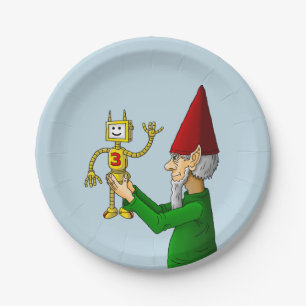 Santa's Toy Maker Paper Plate
