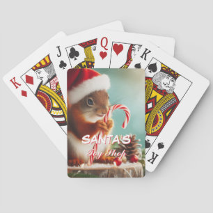 Santa's Toy Shop Playing Cards Customisable