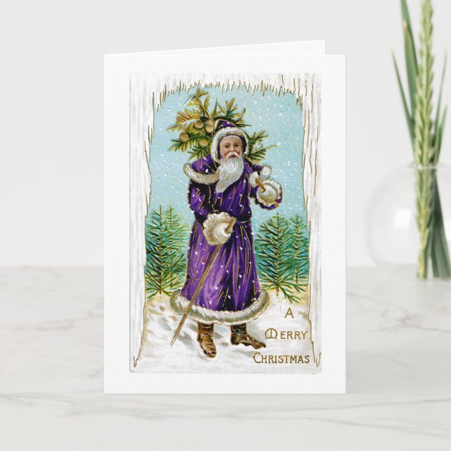 Santa's Tree Holiday Card (Front)