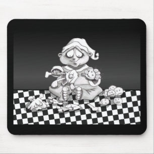 santas twisted helper mouse pad