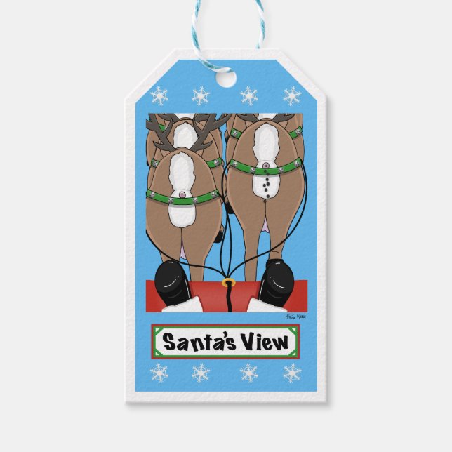 Santa's View Gift Tags (Front)