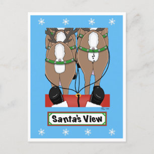 Santa's View Holiday Postcard