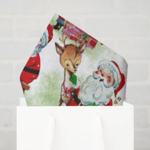Santa's Vintage Workshop Tissue Paper