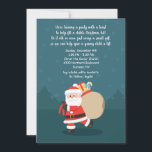 Santa's Visit Christmas Card<br><div class="desc">A Christmas announcement inviting friends to a toy-collecting party for the holidays. The card is easy to customise with your wording, font andfont colour.Not exactly what you're looking for? All our products can be custom designed to meet your needs at no extra charge.Simply contact us at askcottonlamb@gmail.com.Coordinating products available: Just...</div>