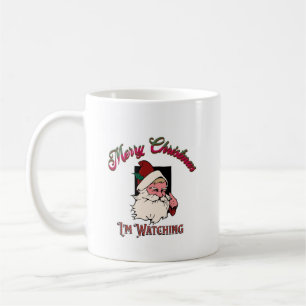 Santas Watching Coffee Mug