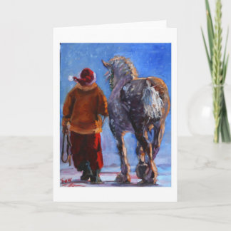 Santa's Wheeler by S. Fuess Holiday Card