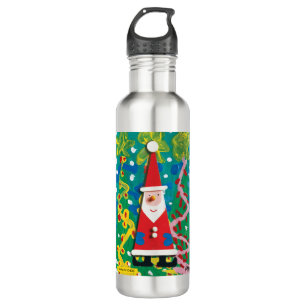 Santa's Winter Wonderland - Kids Art for CHOC 710 Ml Water Bottle