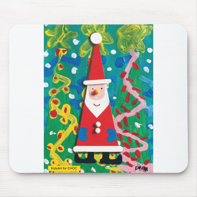 Santa's Winter Wonderland - Kids Art for CHOC Mouse Pad (Front)