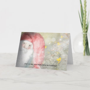 Santa's Wish List Holiday Card